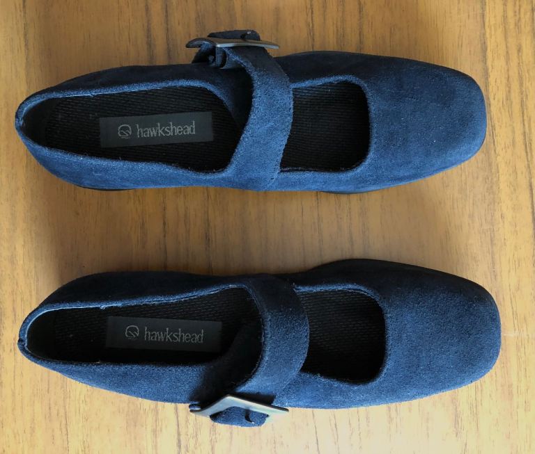 Hawkshead Blue Shoes - Size 7, Buckle Fastening