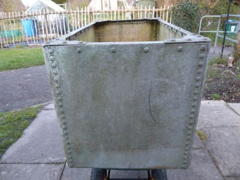 Vintage Galvanised Tank Planter