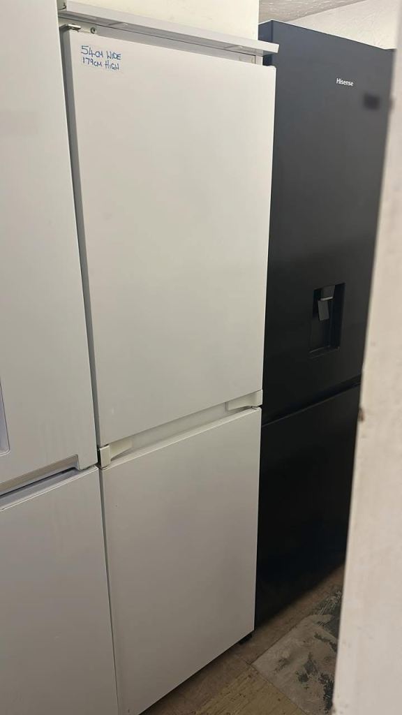 ✅😍WHITE INTEGRATED 54CM WIDE 179CM TALL FRIDGE FREEZER WE DELIVER
