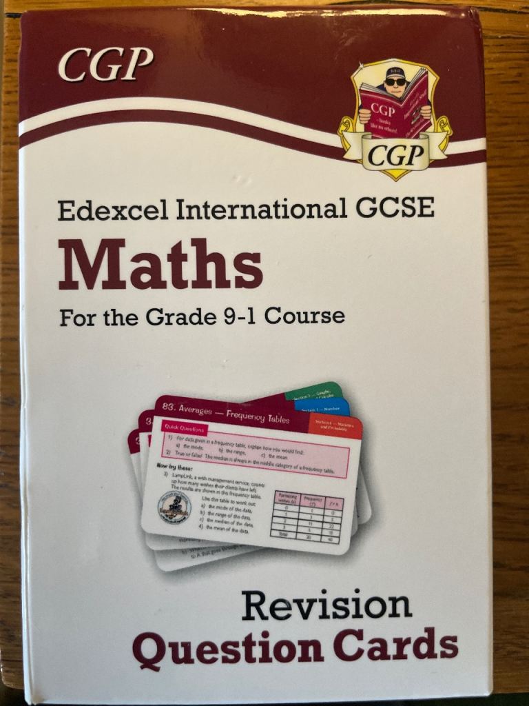 Edexcel GCSE maths revision cards 