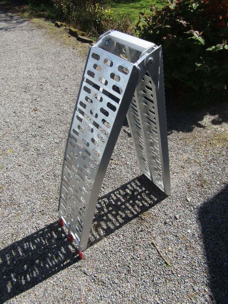 Heavy duty motorbike ramp.