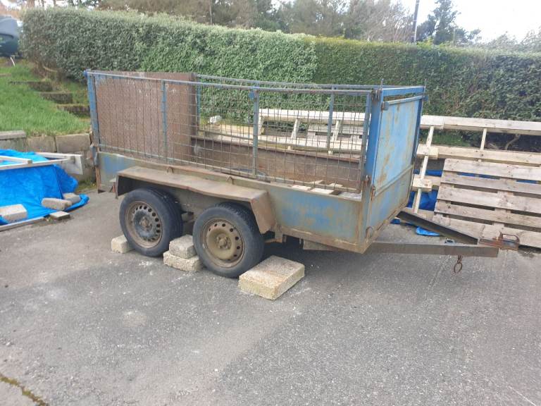 8 x 4 mesh sided builders gardeners trailer