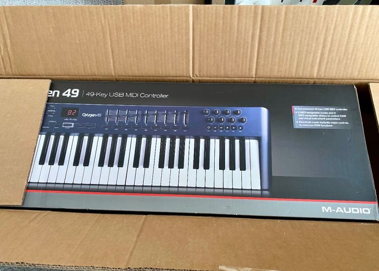 M-Audio Oxygen 49 MIDI USB Keyboard Controller with Box 