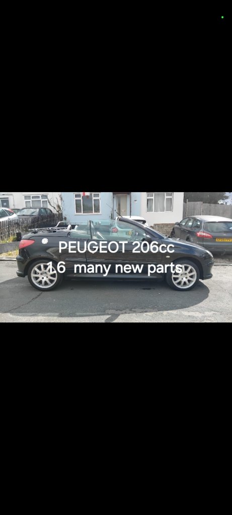 Peugeot, 206, Convertible, 2006, Manual, 1587 (cc), 2 doors