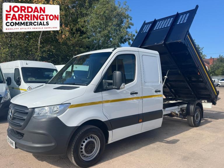 2021 MERCEDES BENZ SPRINTER 314 CDI STEEL BODY CREW CAB **TOOL STORAGE TIPPER**