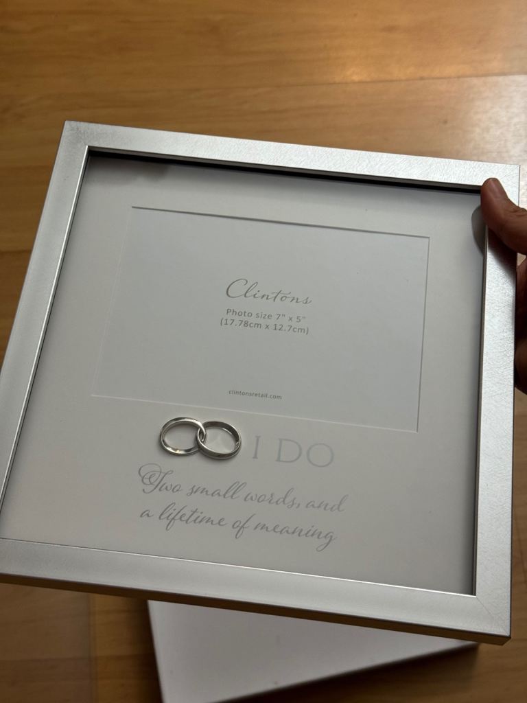 Clintons Wedding Photo Frame engagement gift album I Do - To Have And To Hold