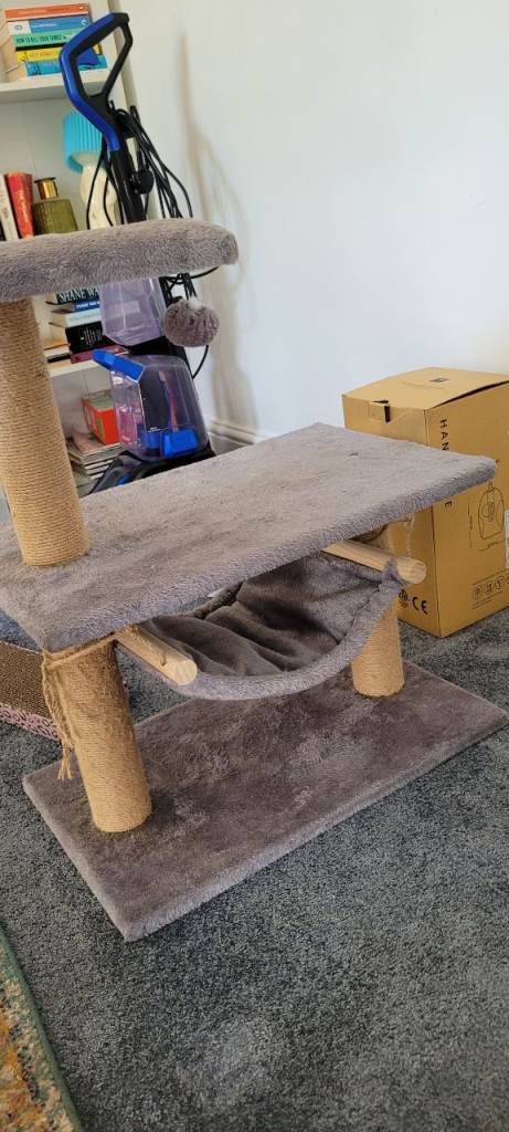 Cat hammock and scratch post