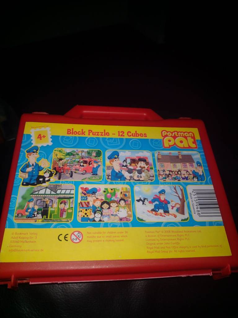 Vintage postman pat block puzzle