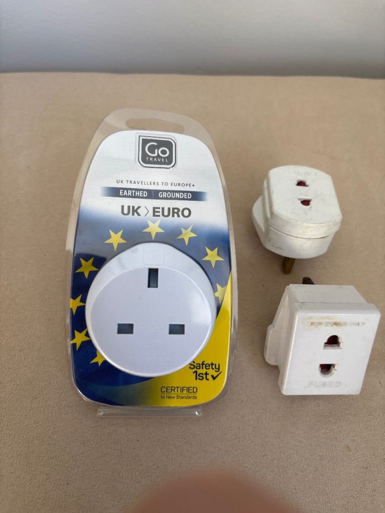 Go Travel UK to EU Travel Adapter & Other Adapters
