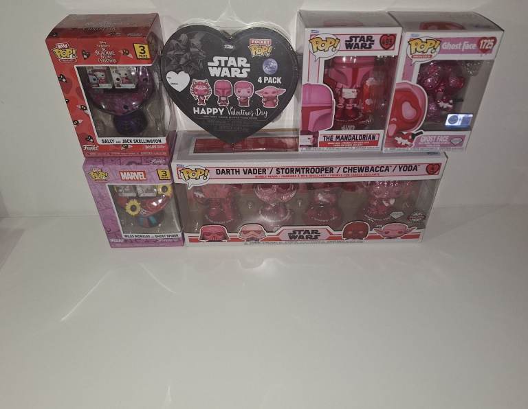 Funko Pop Valentine’s Bundle ( Star Wars / Ghost Face / Marvel )