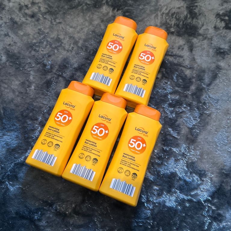 Lacura SPF 50+ Sunscreen Sun Lotion 200ml X5