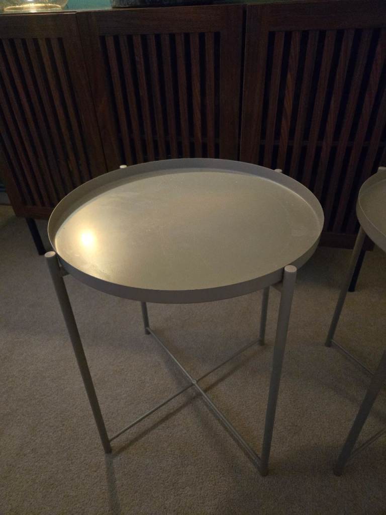 Bedside or side/lamp table taupe/grey colour 