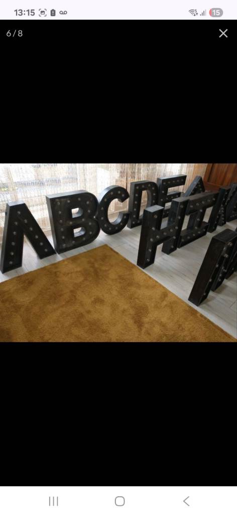 Large light up Letters 20+ (delivery possible)