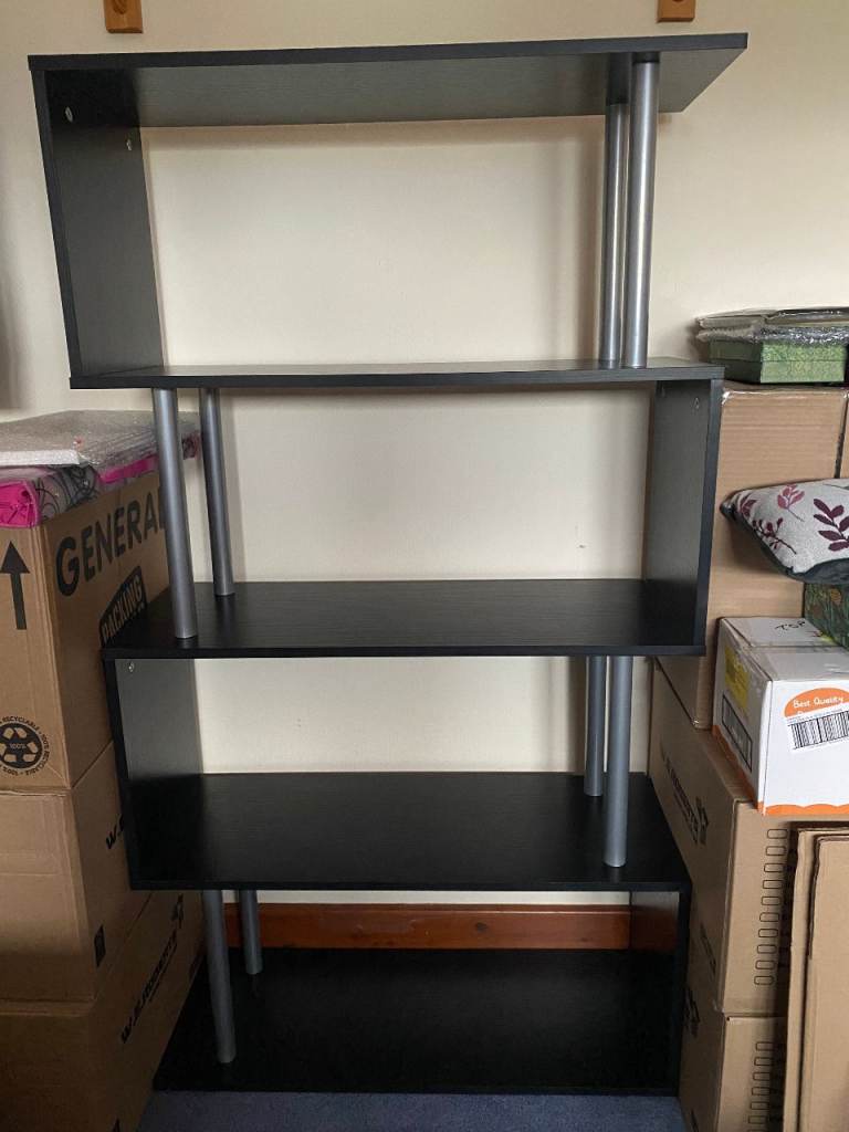 Open back, book/DVD shelving unit