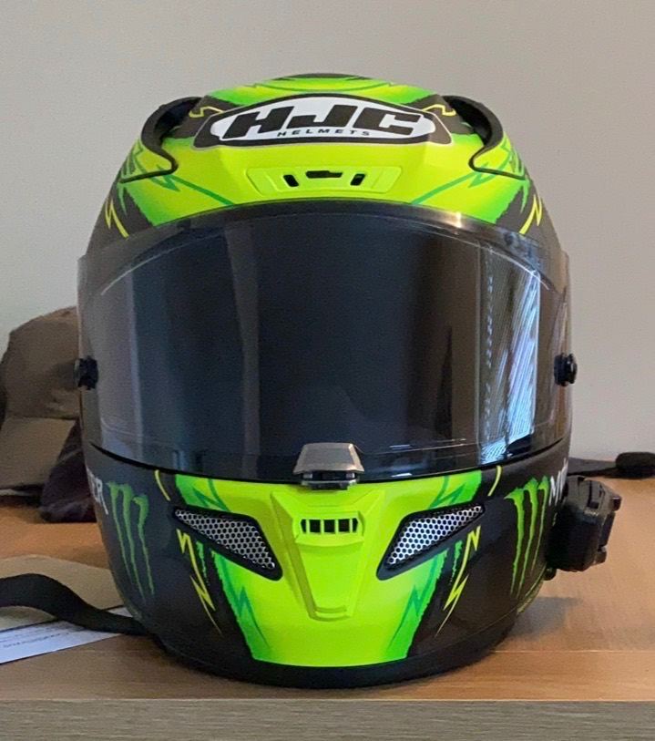 HJC rpha 11 crutchlow with cardo pack talk bold black edition