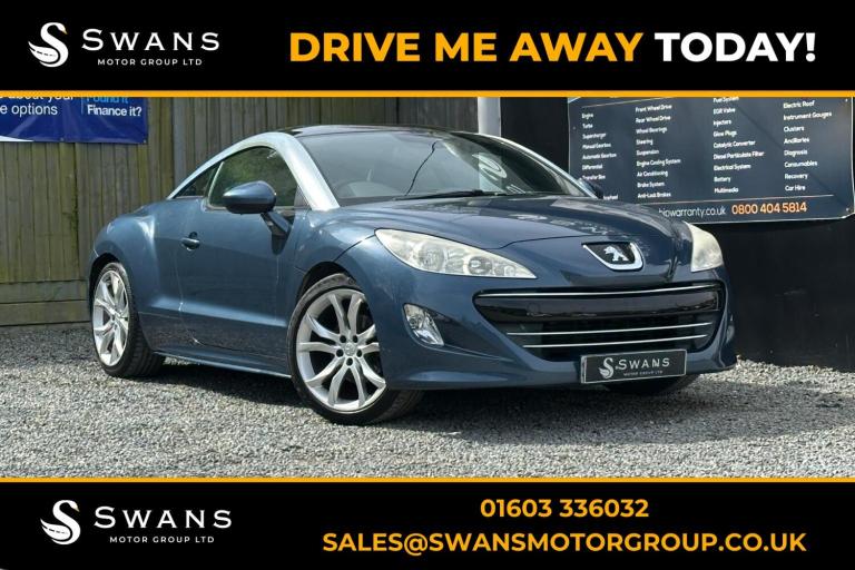 PEUGEOT RCZ 1.6 THP GT Blue Manual Petrol 2010