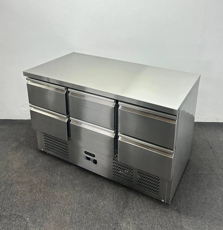 PROFIT NOW, BUY LATER! - NEW Foodsville 1360mm 6 Drawer Flat Top Counter Fridge