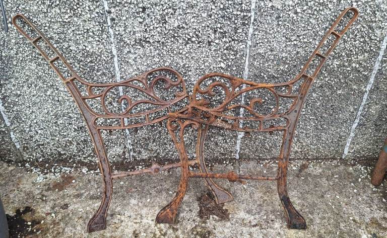 cast iron bench parts