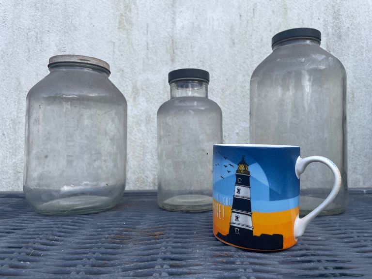 Large glass jars