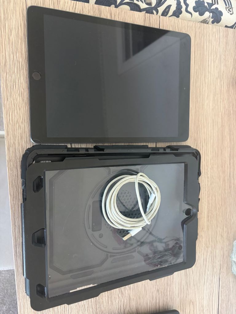 iPad 8 with case and charger