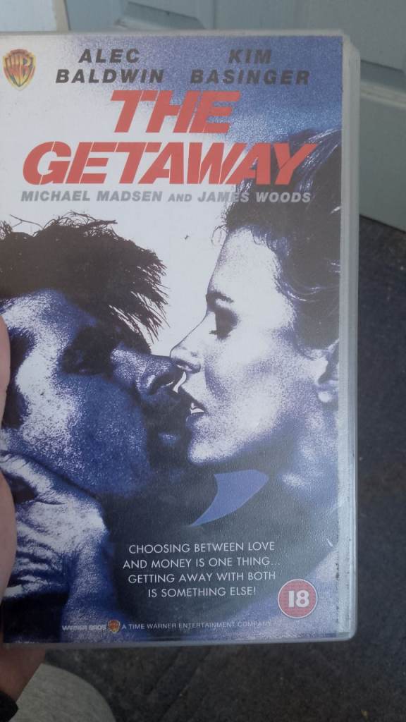 The Getaway VHS Tape - Starring Alec Baldwin & Kim Basinger
