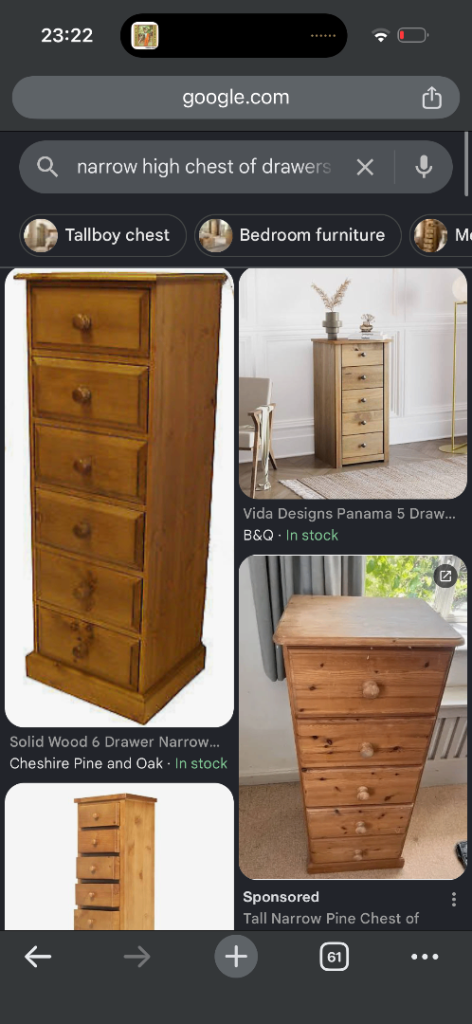Looking for a chest of drawers