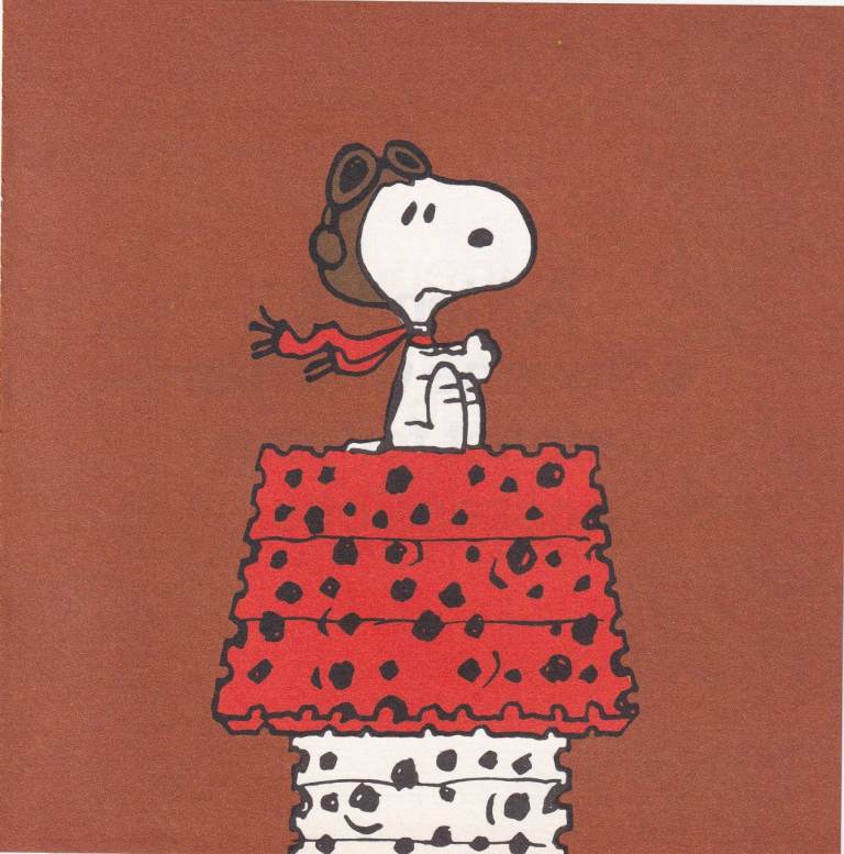 95. A Rare Original Print of SNOOPY THE PILOT  / PEANUTS