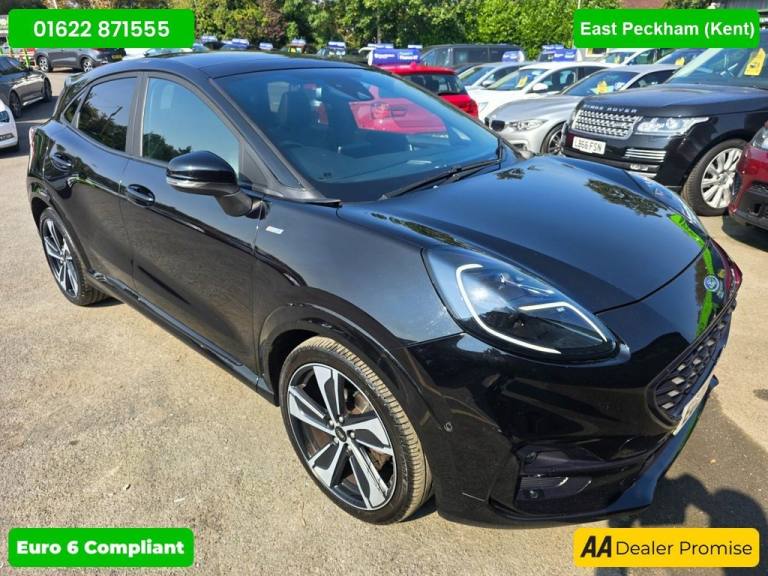 2020 Ford Puma 1.0 ST-Line X First Plus MHEV in black, 50,000 miles, full Ford service his Hatchb...