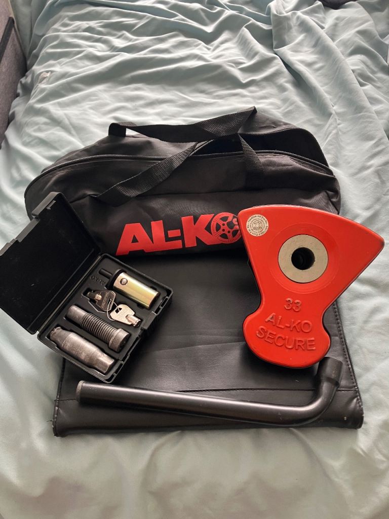 Alko Secure No. 33 - Complete Caravan Wheel Lock Set - 2 x keys