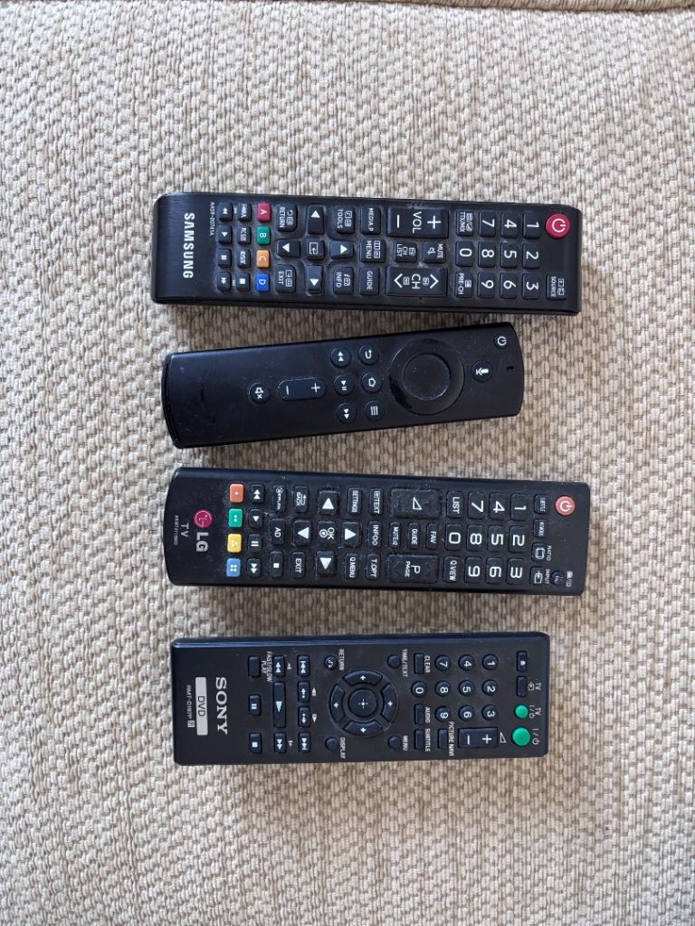 Old tv remote controls 