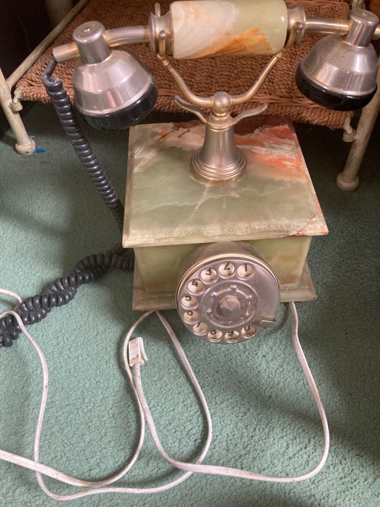 Collectible onyx telephone