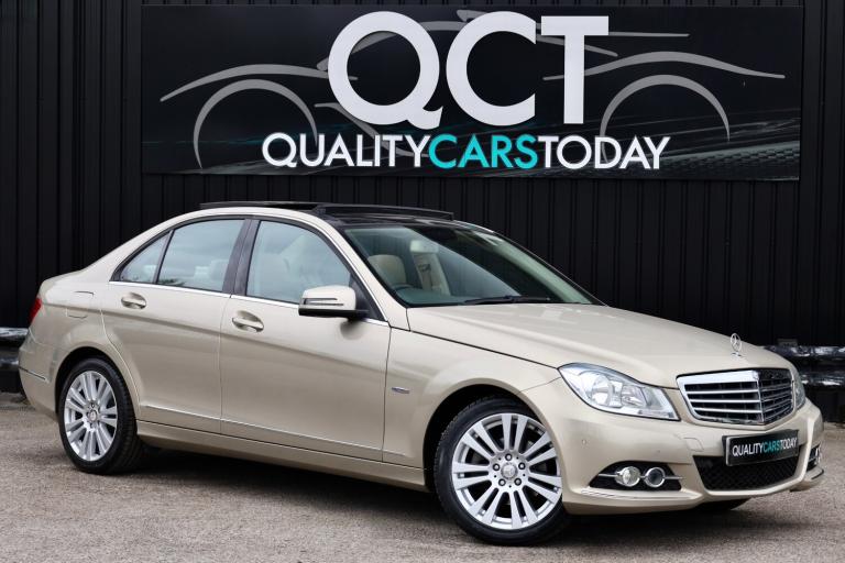 2011 Mercedes C180 Elegance * Pearl Beige + Almond Heated Leather + Pano Roof*