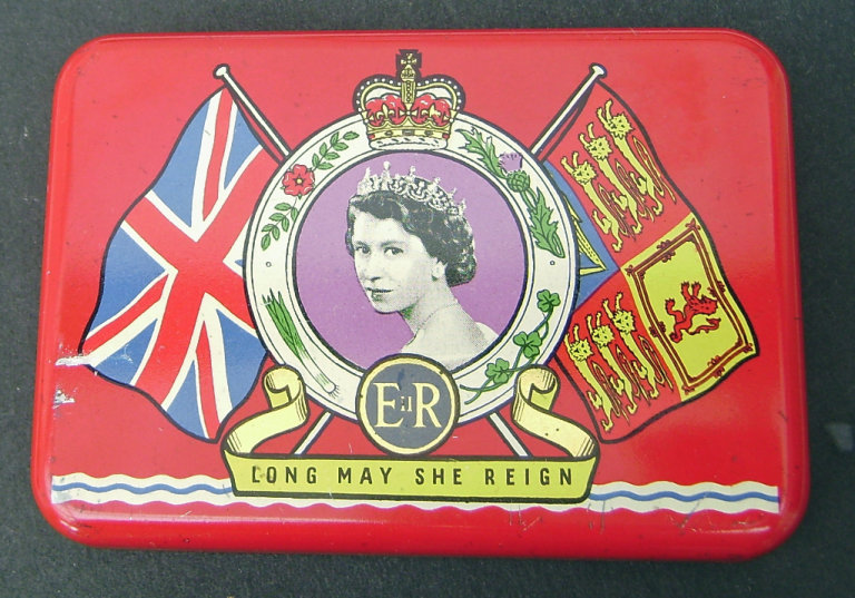 Vintage QEII OXO tin for coronation 2nd June 1953