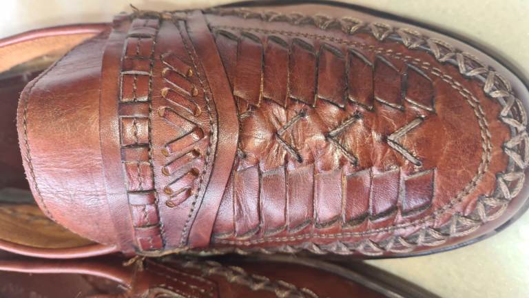 Hush Puppies brown leather slip in moccasins shoes uk6 excellent condition