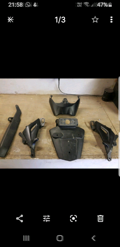 Honda fireblade rear end plastics rr8 rr9 parts 