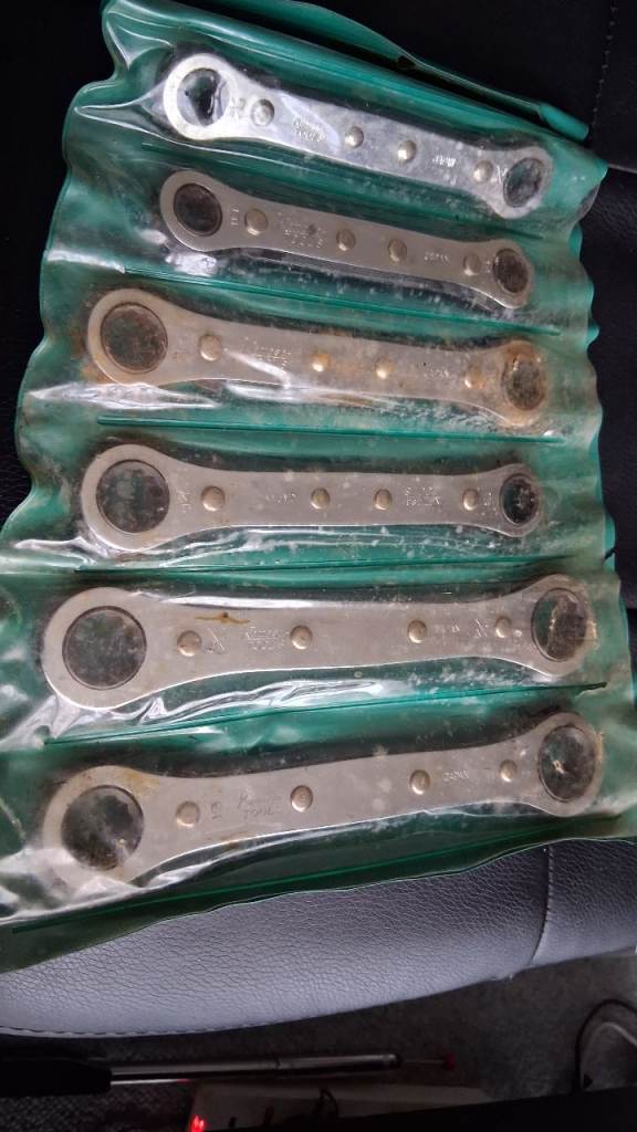 Kamasa ratchet ring spanners.