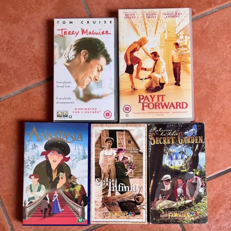 Collection of family films on video