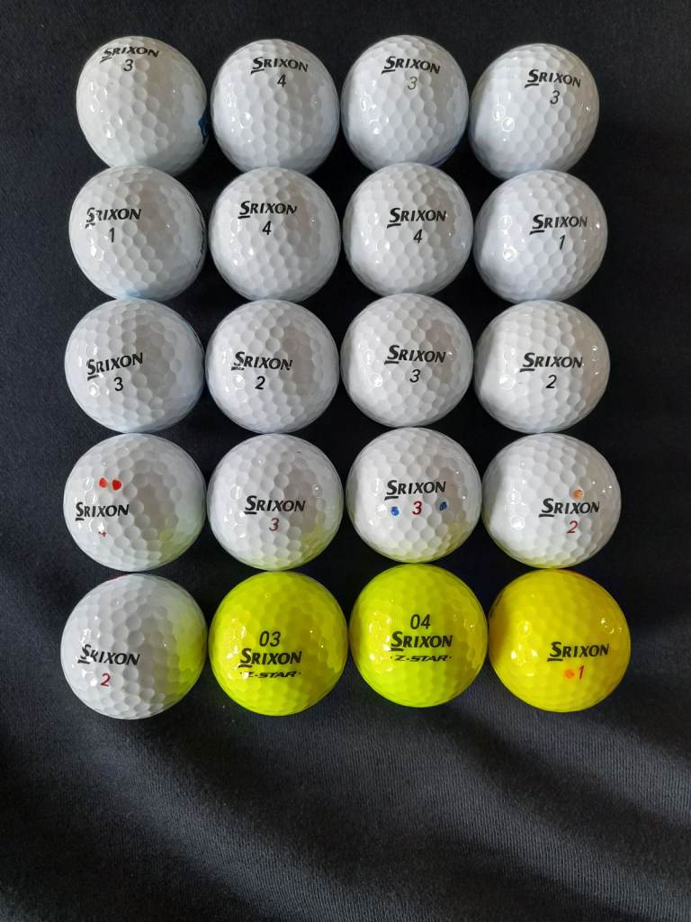 20 Used Srixon Z Star Golf Balls 