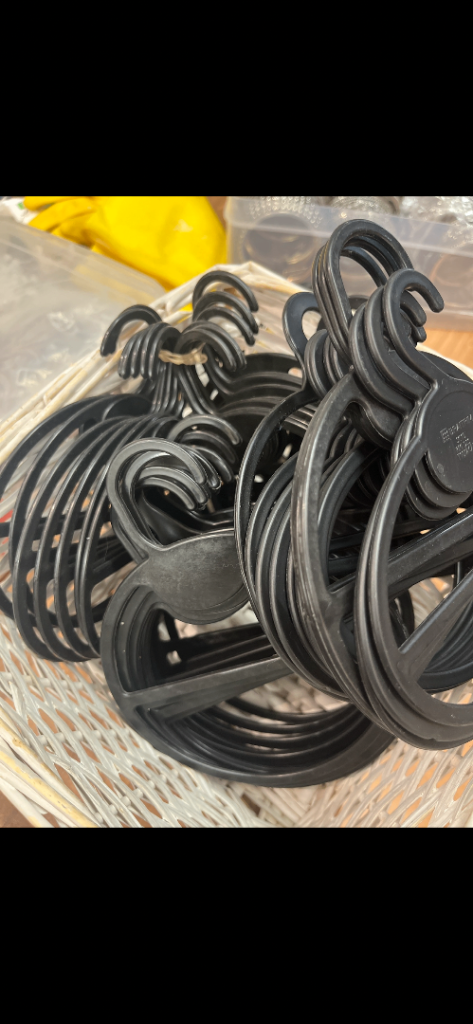 Good Condition Black Plastic Scarf Hangers - Job Lot