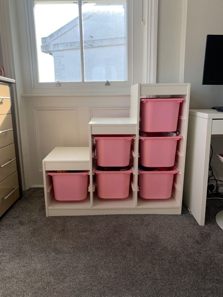 Kids Bedroom Unit Storage With 6 Boxes / Drawers