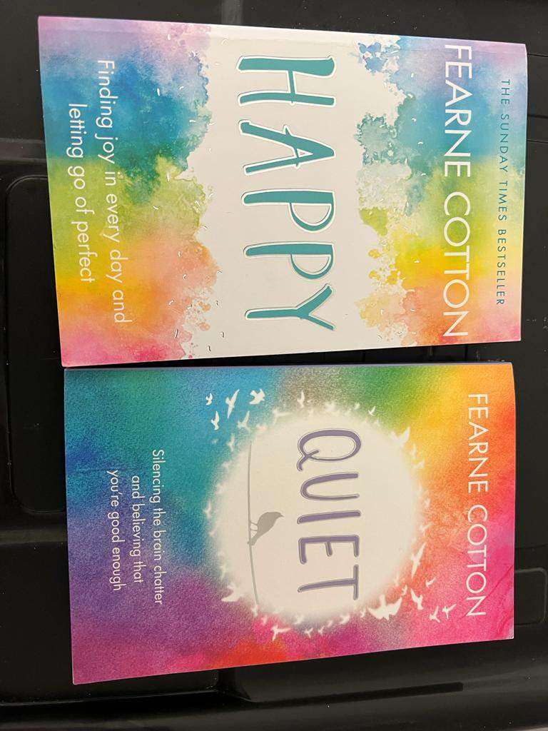 Fearne Cotton 'Happy' & 'Quiet' Books – Good Condition