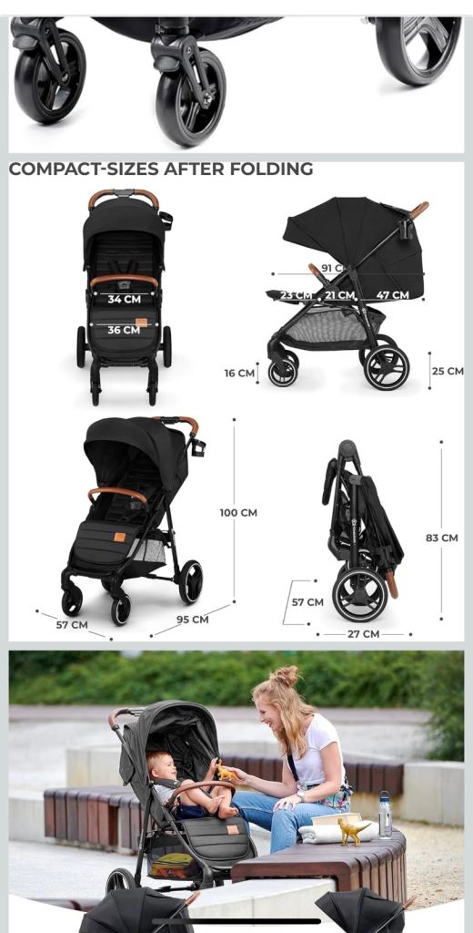 Kinderkraft Grande Plus Stroller Pushchair for Toddlers 