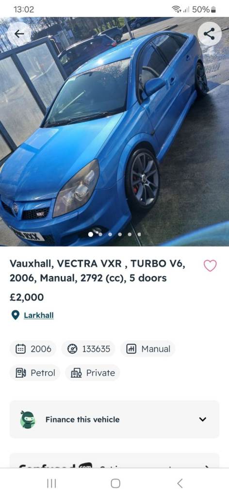 Vauxhall, VECTRA VXR , TURBO V6, 2006, Manual, 2792 (cc), 5 doors