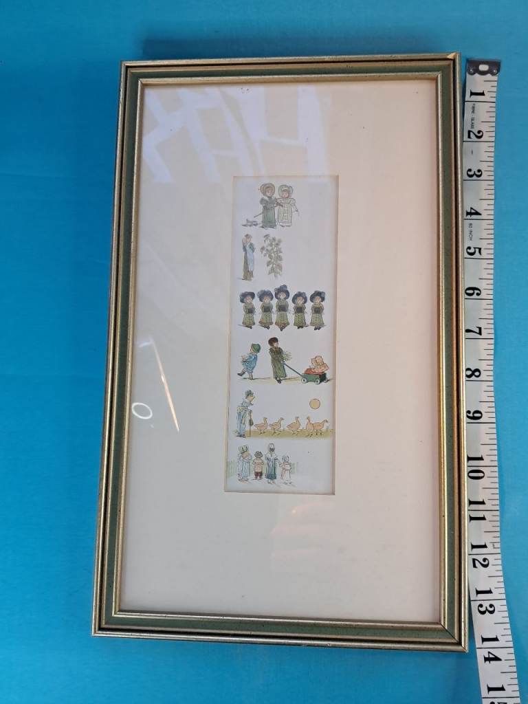 Antique Prints picture An illustration Gweenaway from her book Under the Window, published in 1878. 