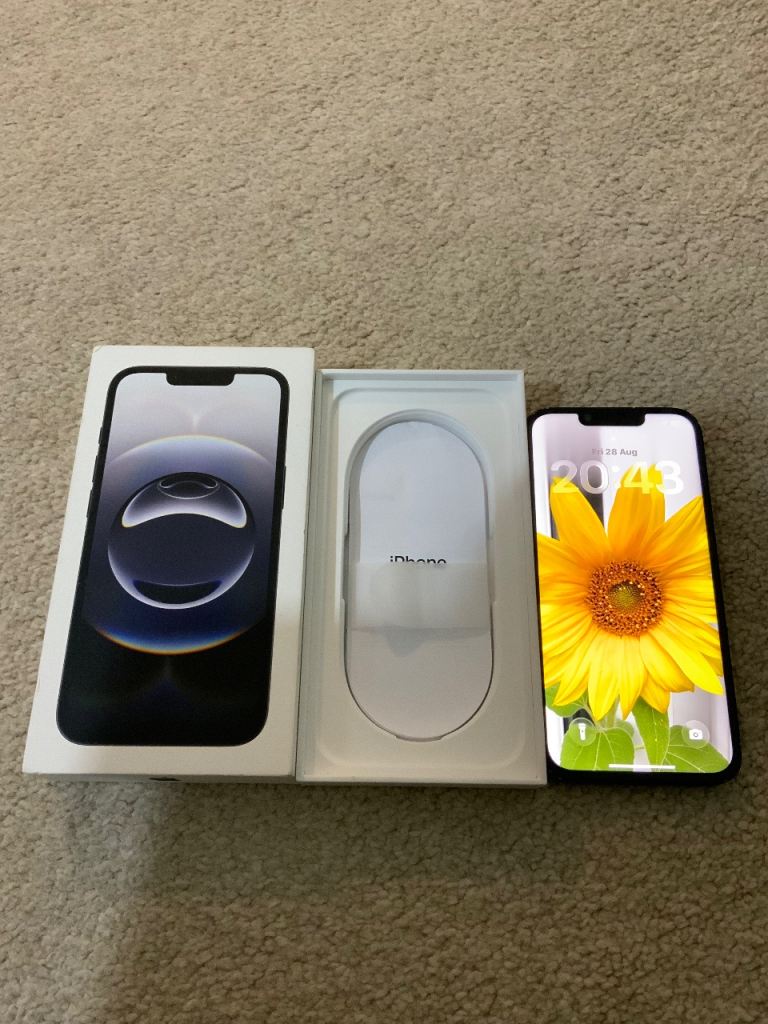 iPhone 16e 128GB Unlocked - Black, Screen Replaced, Face ID Working