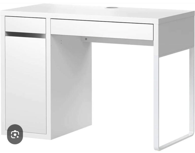 White Desk with Drawers