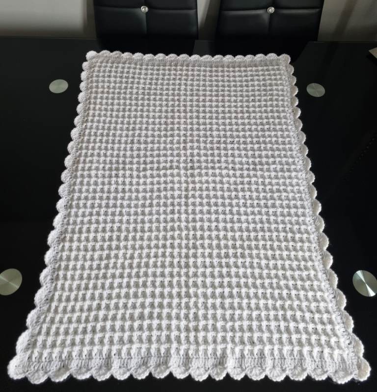 Crochet Baby Blanket, Girls and Boys colours available