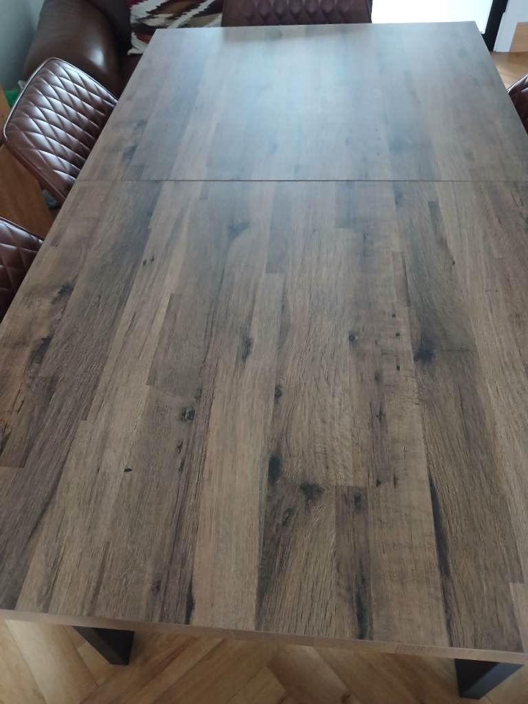 Next - Dark Bronx Extendable Table 6 to 8 seater