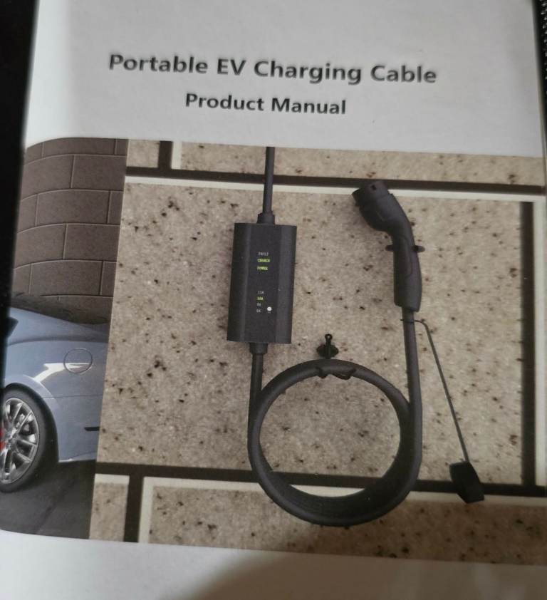 EV Charger 8m, 'Granny Charger', NEW 