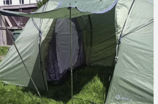 EUROHIKE DARWIN 4 PERSON GREEN TENT  - GOOD CONDITION
